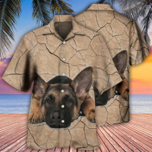 German Shepherd On The Ground - Hawaiian Shirt - Owl Ohh - Owl Ohh