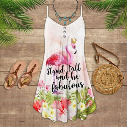 Flamingo Loves Summer Tropical Vibes Awesome - Summer Dress - Owl Ohh - Owl Ohh