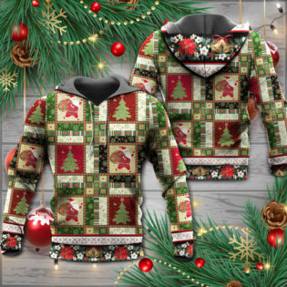 Christmas Santa And Fir-tree - Hoodie - Owl Ohh - Owl Ohh