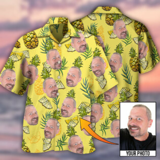 Face Aloha Pineapple Custom Photo - Hawaiian Shirt - Owl Ohh - Owl Ohh
