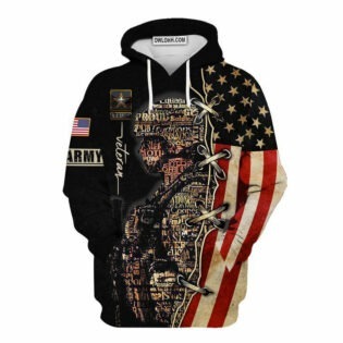 Veteran Army Never Forget Memory America - Hoodie-Owl Ohh