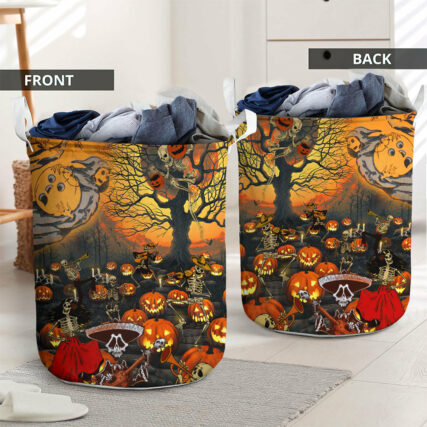 Skull Halloween Skull Darkness - Laundry Basket - Owl Ohh - Owl Ohh