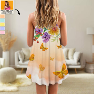Made In 83 40 Years Of Awesomeness Beautiful Gift Custom Photo Personalized - V-neck Sleeveless Cami Dress - Personalized Photo Gifts - Owl Ohh