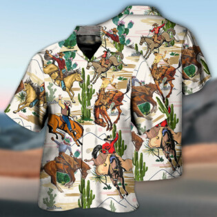 Cowboy Western Desert And Cactus Tropical - Hawaiian Shirt - Owl Ohh - Owl Ohh