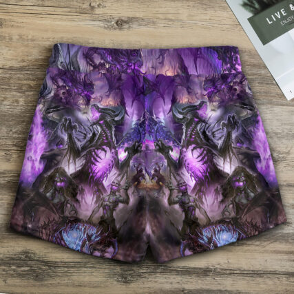 Skull Dragon Love Life - Women's Casual Shorts - Owl Ohh - Owl Ohh