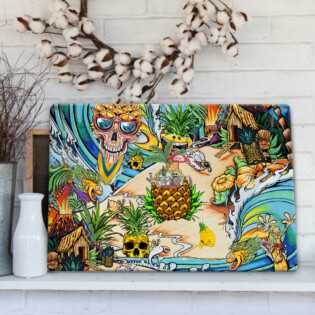 Skull Pineapple Fruit Amazing - Metal Sign - Owl Ohh - Owl Ohh