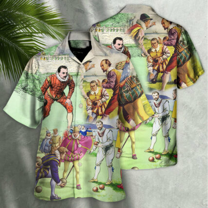 Lawn Bowling History Of Lawn Bowling Amazing - Hawaiian Shirt - Owl Ohh for men and women, kids - Owl Ohh