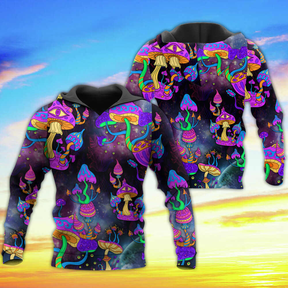 Hippie Mushroom Hippie Life Lover - Hoodie - Owl Ohh - Owl Ohh