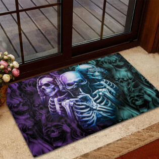 Skull Neither Hear Nor See - Doormat - Owl Ohh - Owl Ohh