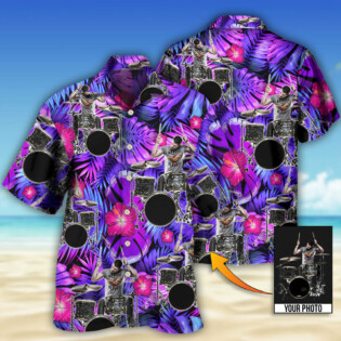 Drum Purple Tropical Style Custom Photo - Hawaiian Shirt - Owl Ohh - Owl Ohh
