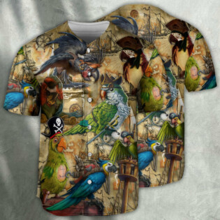 Pirate Parrot Life Vintage - Baseball Jersey - Owl Ohh