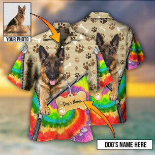 German Shepherd Dog Various Style Custom Photo Personalized - Hawaiian Shirt - Owl Ohh - Owl Ohh