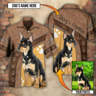 Dog Paw Brown Style Classic Custom Photo Personalized - Hawaiian Shirt - Owl Ohh - Owl Ohh