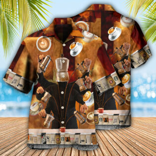 Barista Keep Calm It’s Coffee O’clock - Hawaiian Shirt - Owl Ohh - Owl Ohh