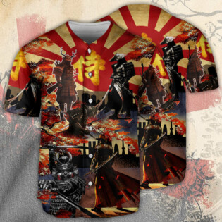 Samurai Don't Fear Of Death Fear The Unlived Life Samurai - Baseball Jersey - Owl Ohh