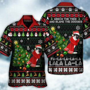 Cat Wreck The Tree Happy Ugly Style Christmas - Hawaiian Shirt - Owl Ohh - Owl Ohh