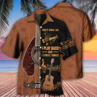 Guitar That's What I Do I Play Bass - Hawaiian Shirt - Owl Ohh - Owl Ohh