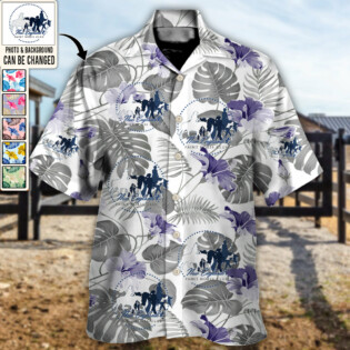 Horse Club You Want Tropical Style Custom Photo - Hawaiian Shirt - Personalized Photo Gifts for men and women, kids - Owl Ohh