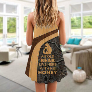 Bear An Old Bear Live Here With His Honey - V-neck Sleeveless Cami Dress - Owl Ohh - Owl Ohh