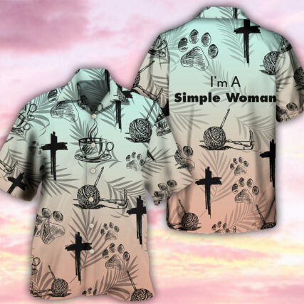 Coffee Jesus Dog Coffee Knitting Lover - Hawaiian Shirt - Owl Ohh - Owl Ohh