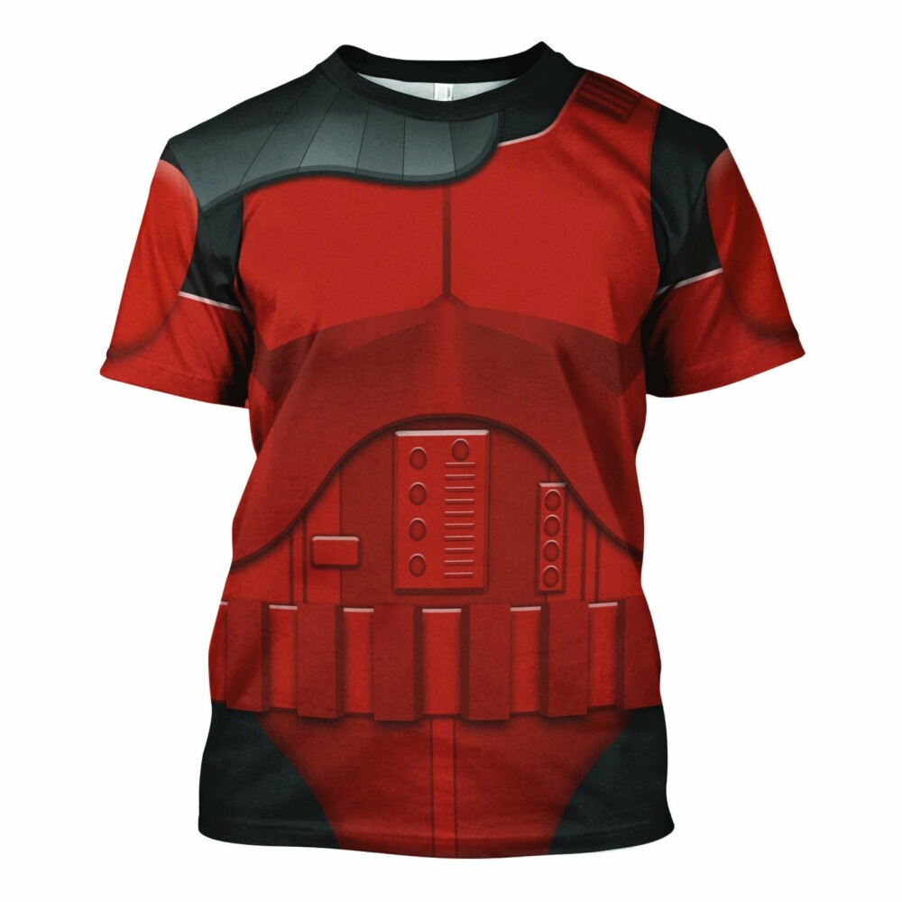 Star Wars Imprerial Crimson Stormtrooper Costume - Unisex 3D T-shirt