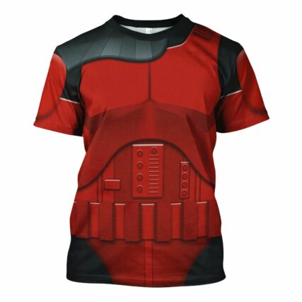 Star Wars Imprerial Crimson Stormtrooper Costume - Unisex 3D T-shirt