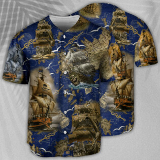 Pirate Amazing Pirate Ship - Baseball Jersey - Owl Ohh