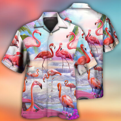 Flamingo In The Paradise Cool Style - Hawaiian Shirt - Owl Ohh - Owl Ohh