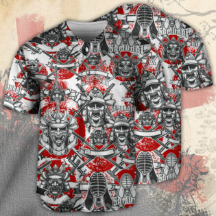 Samurai Japan Red style - Baseball Jersey - Owl Ohh