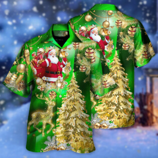 Christmas Tree Green Style - Hawaiian Shirt - Owl Ohh - Owl Ohh