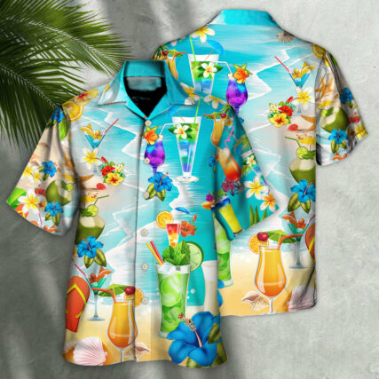 Cocktail Drink Cocktails And Say Aloha - Hawaiian Shirt - Owl Ohh - Owl Ohh