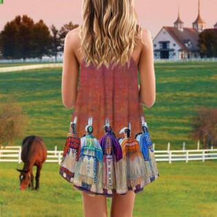 Native People Love Summer Vibes Pink - Summer Dress - Owl Ohh - Owl Ohh