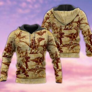 Cowboy Dinosaur Love Life In The Desert - Hoodie - Owl Ohh - Owl Ohh