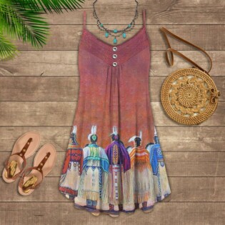 Native People Love Summer Vibes Pink - Summer Dress - Owl Ohh - Owl Ohh