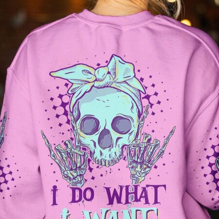 I DO WHAT I WANT SKULL ALL OVER PRINT - TLTR2211221