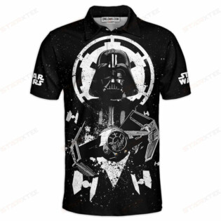Star Wars Darth Vader Black and White Gift For Fans Polo Shirt