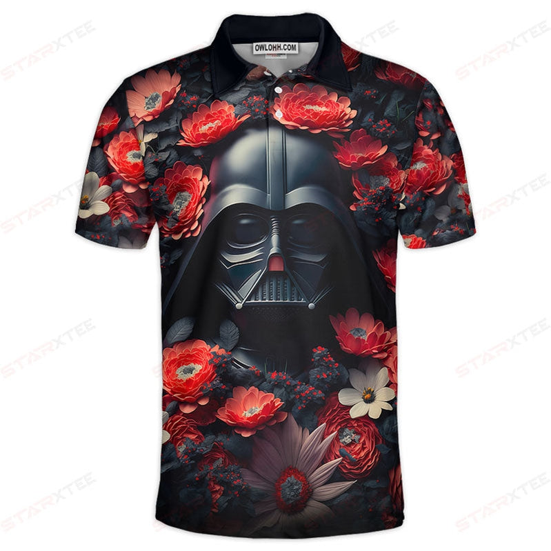 Star Wars Darth Vader Flower Gift For Fans Polo Shirt