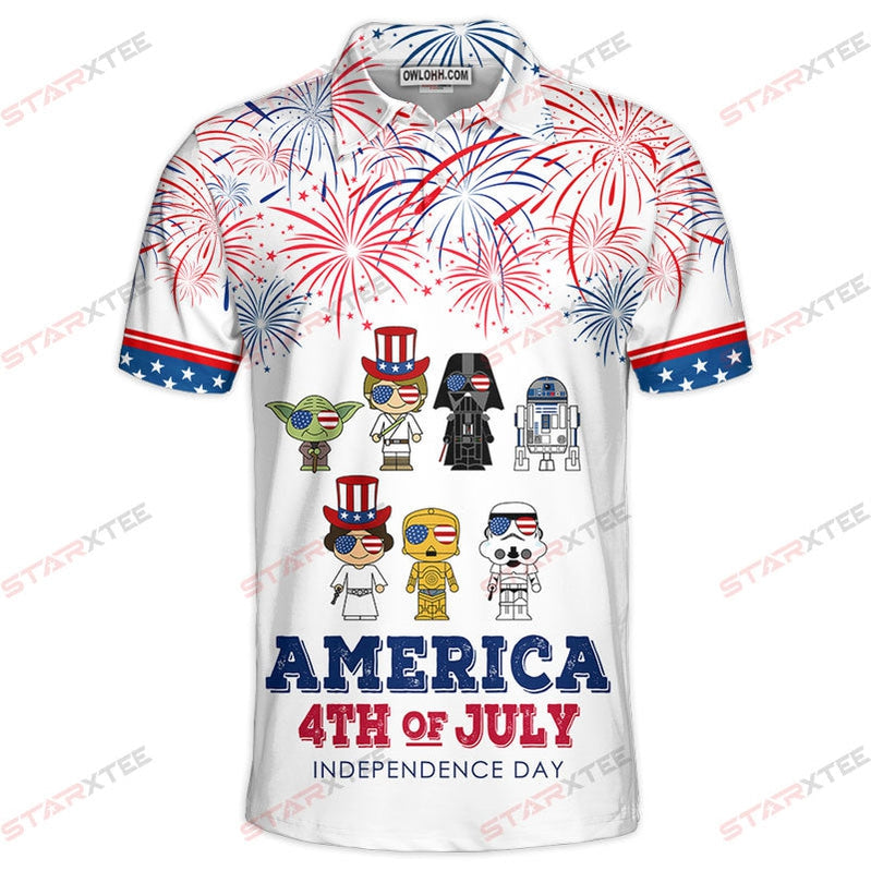 Star Wars America 4th Of July Independence Day Gift For Fans Polo Shirt
