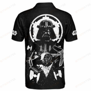 Star Wars Darth Vader Black and White Gift For Fans Polo Shirt