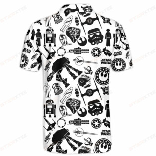 Star Wars Black and White Gift For Fans Polo Shirt