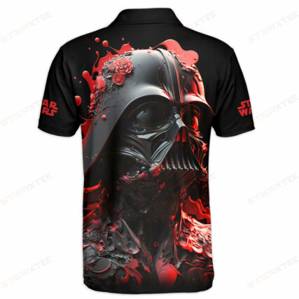 Star Wars Darth Vader Flower Red Gift For Fans Polo Shirt