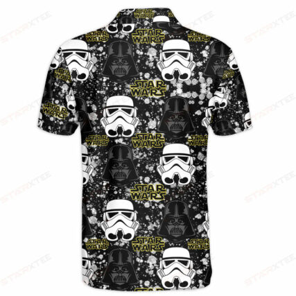 Star Wars Pattern Black and White Gift For Fans Polo Shirt