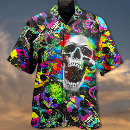 Skull Scare Cool Style - Hawaiian Shirt - Owl Ohh - Owl Ohh