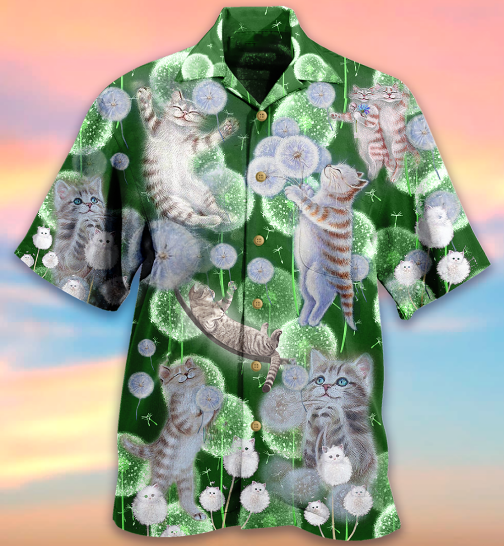 Cat Happiness Love Dream - Hawaiian Shirt - Owl Ohh - Owl Ohh