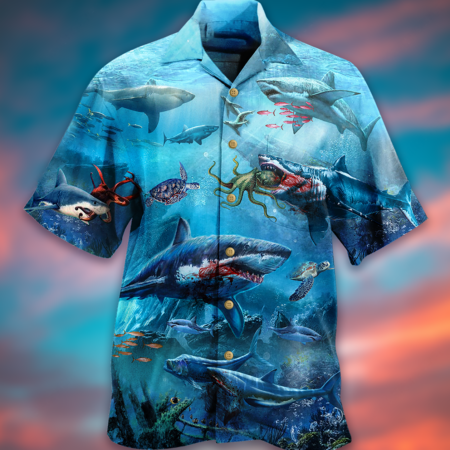 Shark Assassin Style - Hawaiian Shirt - Owl Ohh - Owl Ohh