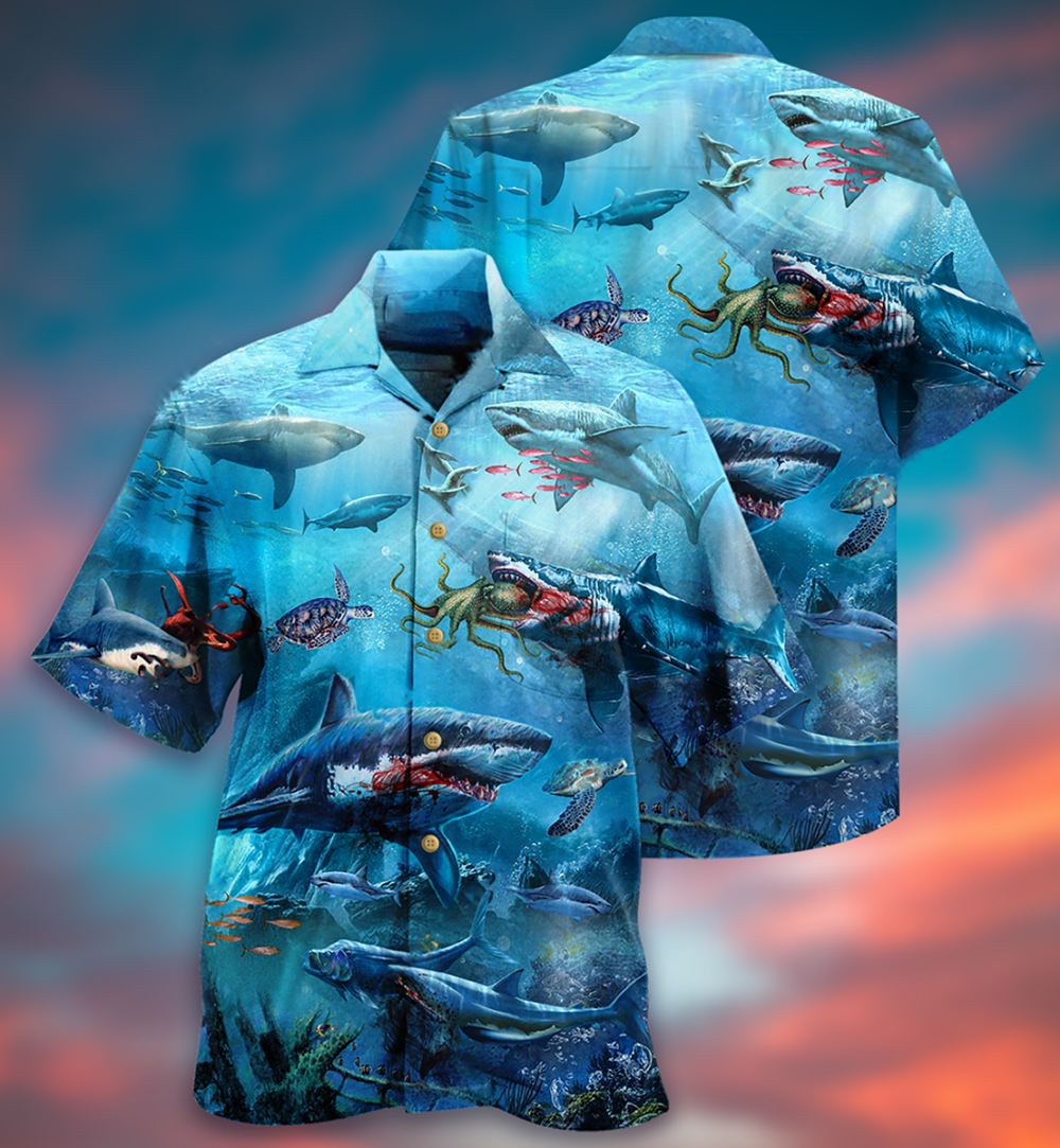 Shark Assassin Style - Hawaiian Shirt - Owl Ohh - Owl Ohh