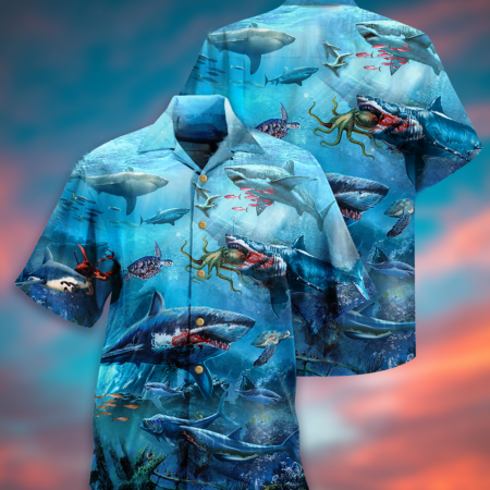 Shark Assassin Style - Hawaiian Shirt - Owl Ohh - Owl Ohh