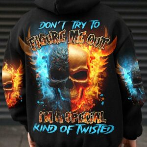 DON'T TRY TO FIGURE ME OUT FIRE SKULL ALL OVER PRINT - TLNO2003232