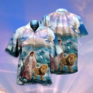 Jesus Lion I Found My Peace Jesus - Hawaiian Shirt - Owl Ohh - Owl Ohh
