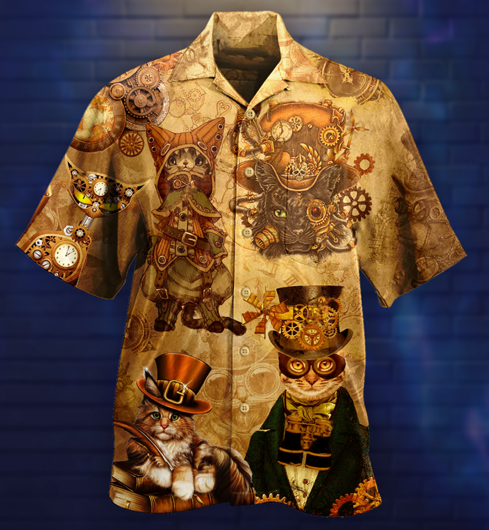 Cat Luxury Style - Hawaiian Shirt - Owl Ohh - Owl Ohh